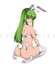 Load image into Gallery viewer, Bunny Green Hair Pizza Lover (LE PREORDER)
